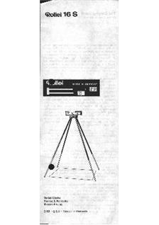 Rollei Accessories - misc manual. Camera Instructions.